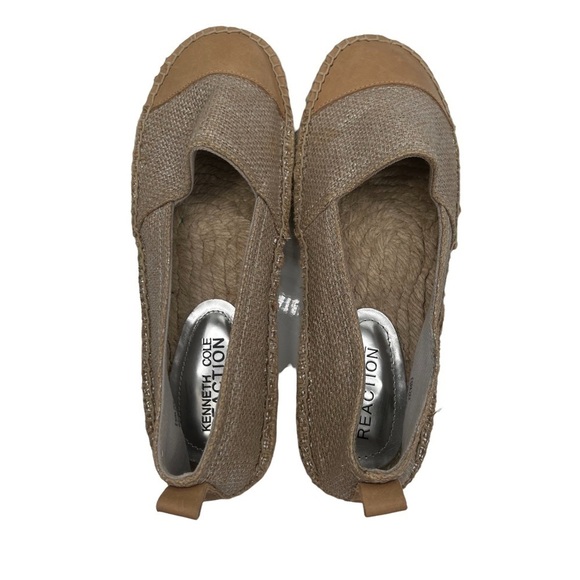 Kenneth Cole Reaction Tan Espazee Cap Toe Espadrille Flats Size 7 Women's - Picture 4 of 8